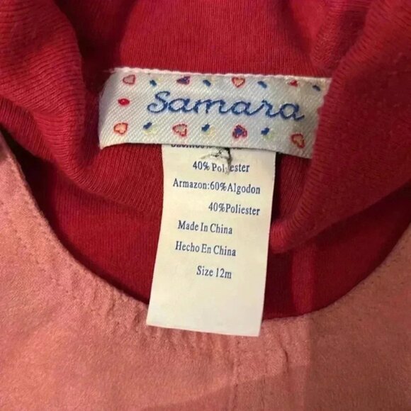 Samara Pink Jumper With Long Sleeve Shirt Size 12 M - Picture 2 of 10